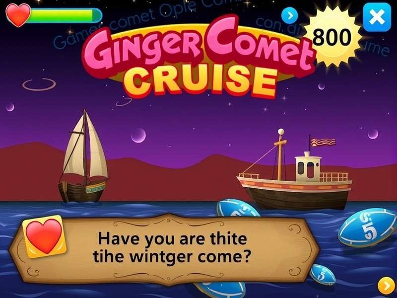 Ginger Comet Cruise Game Screenshot